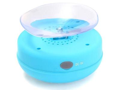 Tech Waterproof Bluetooth Shower Hands-free Portable Speaker - Blue