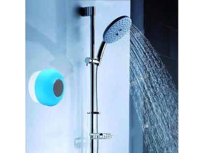 Tech Waterproof Bluetooth Shower Hands-free Portable Speaker - Blue