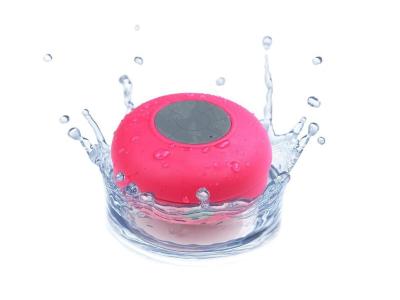 Tech - Waterproof Bluetooth Shower Hands-free Portable Speaker - Red