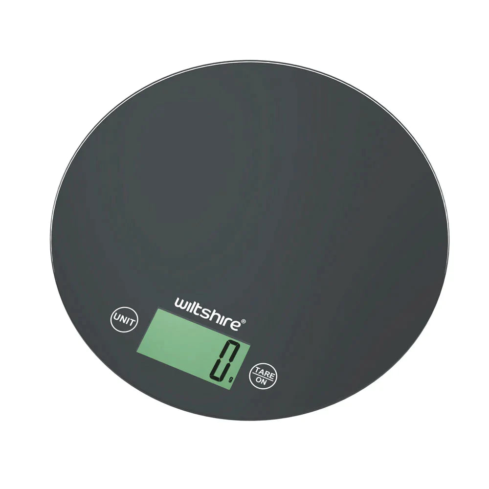 Kitchen - Wiltshire Slimline Kitchen Scale Black Round