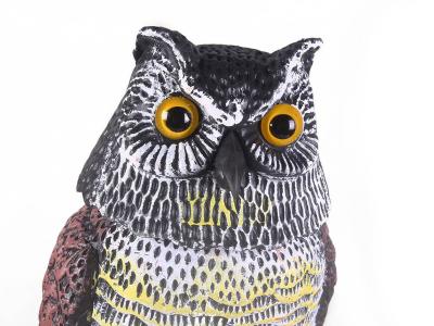 Garden Owl Bird Scarer with Moveable Head