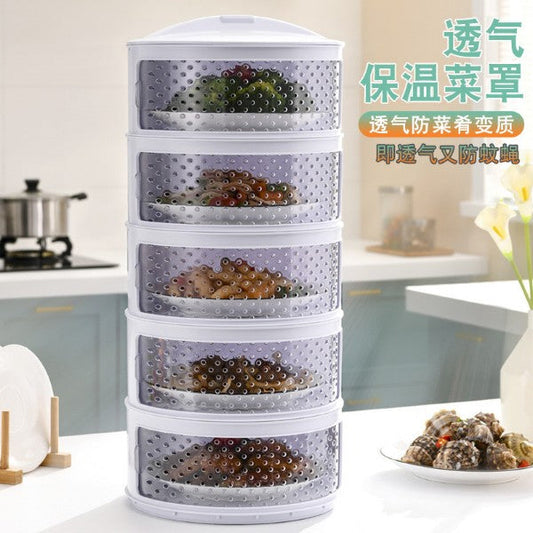Kitchen Round Stackable Insulation Food Container Leftover Lid Cover 56cm