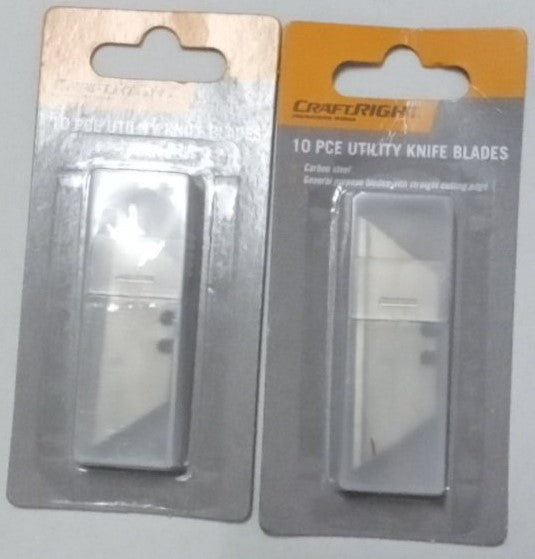 Tool Accessories Craftright Utility Knife Blades - 10 Pack